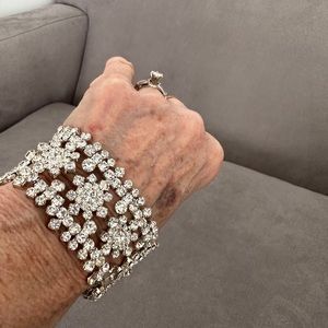 Rhinestone Fashion Costume Bracelet - stretchy elastic